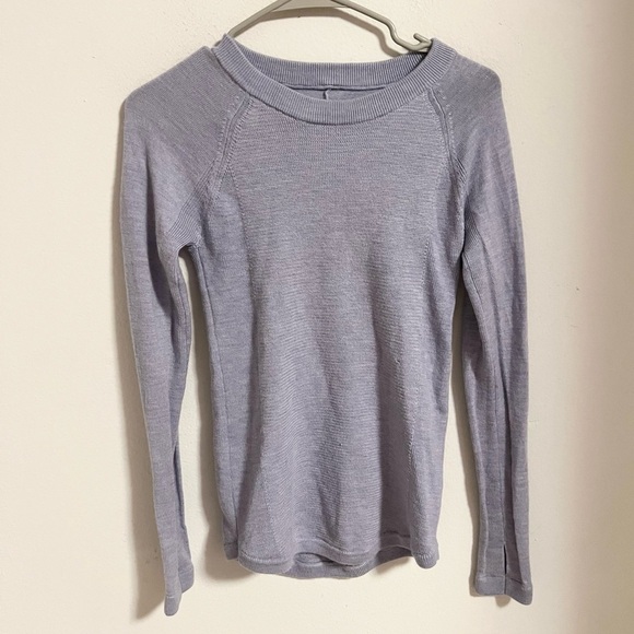 Lululemon Sit In Lotus Sweater Heathered Lavender Dust - Picture 8 of 8